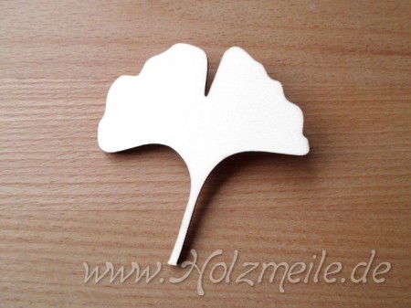 Blatt Ginkgo aus Holz 3,5 cm