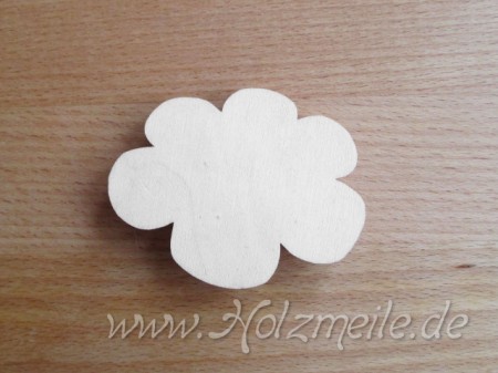 Holz-Blüte Butterblume 2 cm 10er-Pack