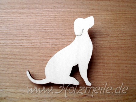 Hund Simon aus Holz 6 cm