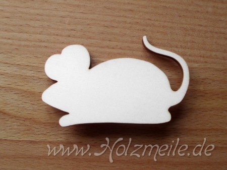 Maus Gerti aus Holz
