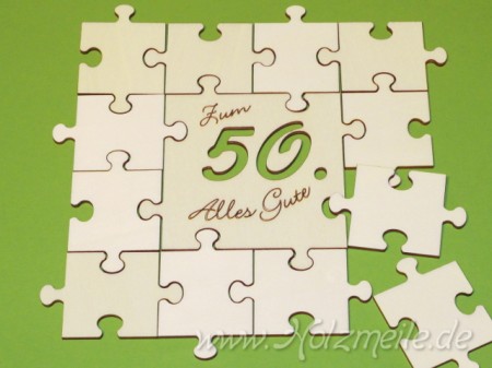 Puzzle Geburtstagsgruss offen 5cm