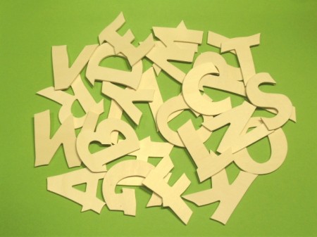 Schrift Italien Holz-Alphabet komplett 10 cm