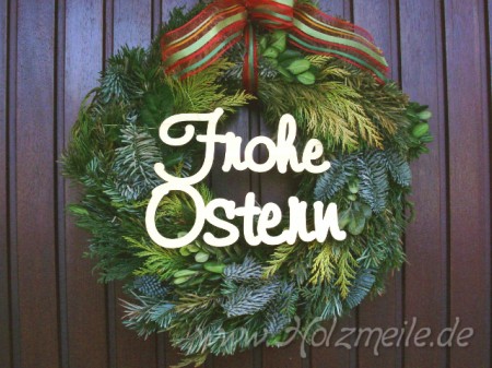 Schriftzug Frohe Ostern