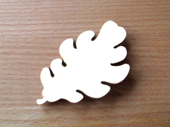 Blatt Eiche aus Holz