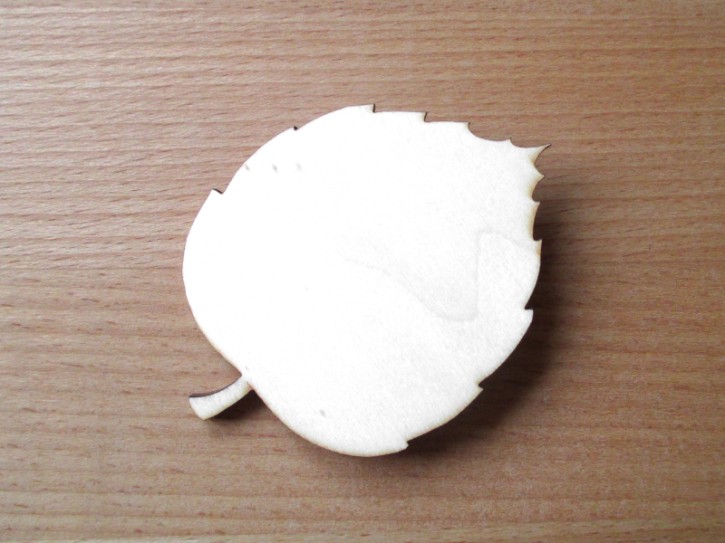 Blatt Linde aus Holz