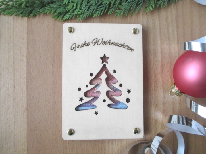 Geldgeschenk Karte Weihnachtsbaum, personalisierbar nein